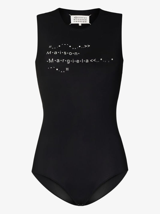 Printed Sleeveless Bodysuit