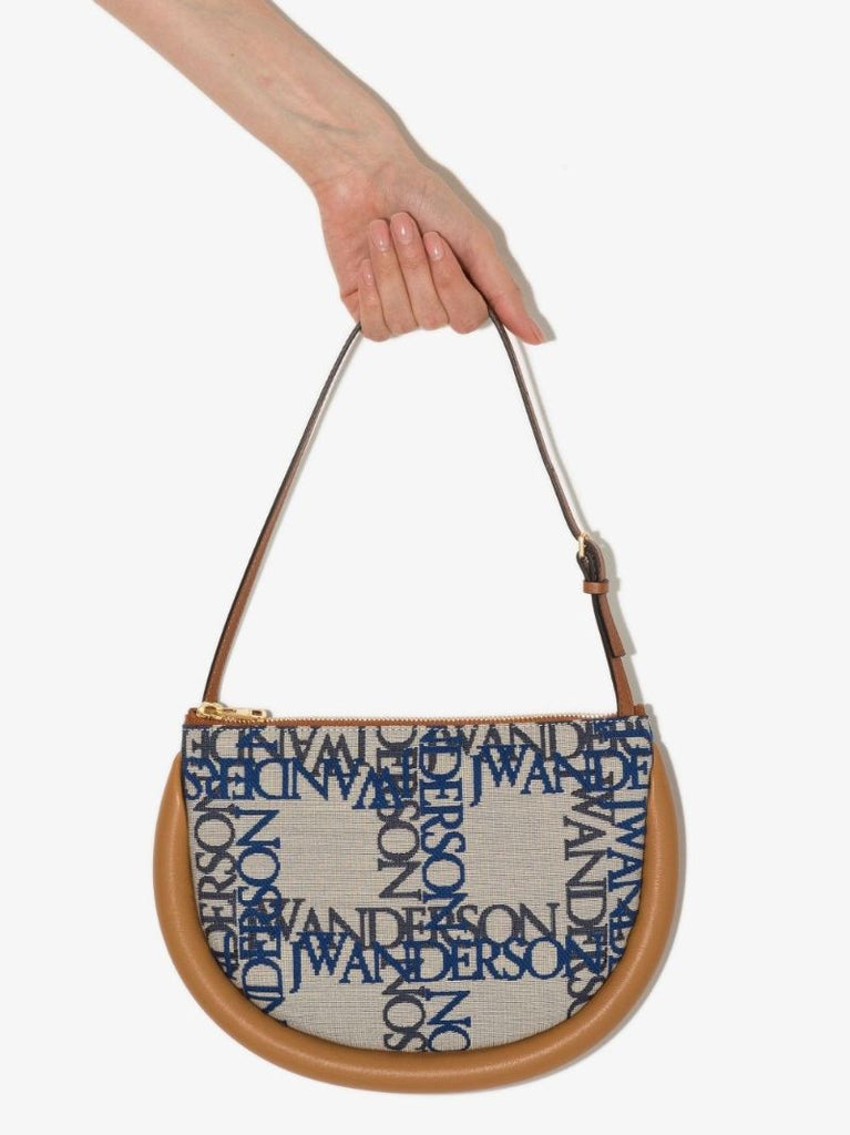 Neutral the Bumper Moon Logo Jacquard Shoulder Bag