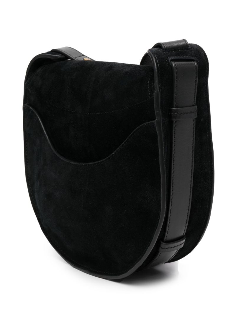 Black Suede Shoulder Bag