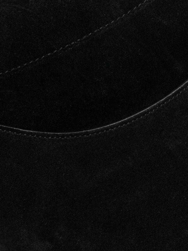 Black Suede Shoulder Bag