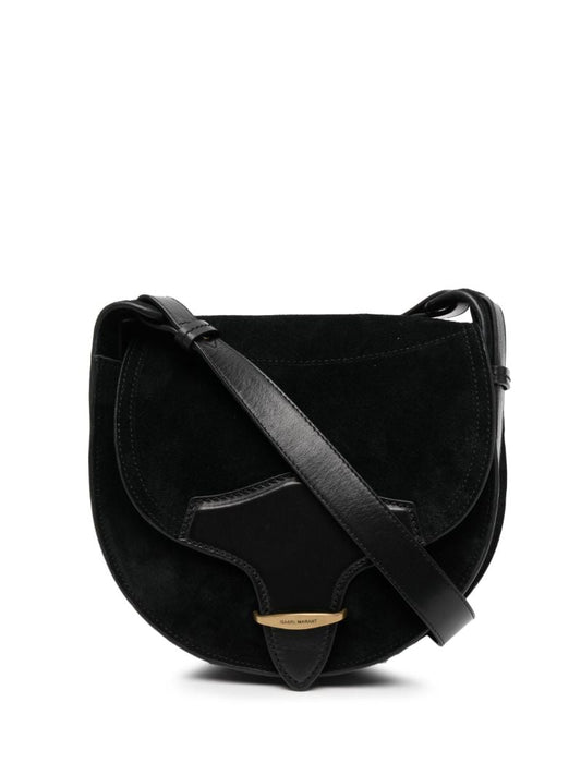Black Suede Shoulder Bag