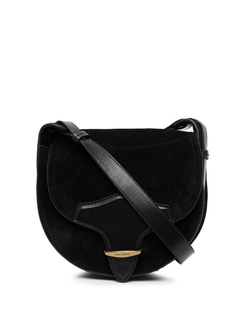 Black Suede Shoulder Bag