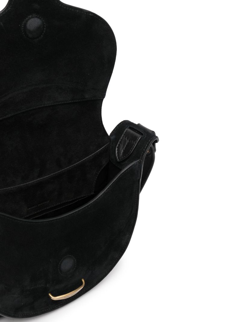 Black Suede Shoulder Bag