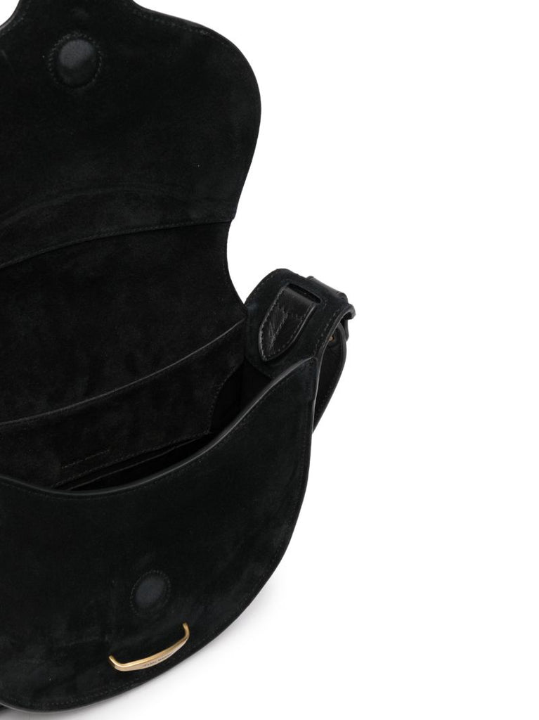 Black Suede Shoulder Bag