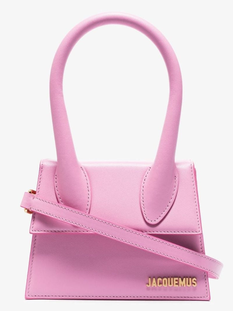 Pink Le Chiquito Moyen Leather Tote Bag