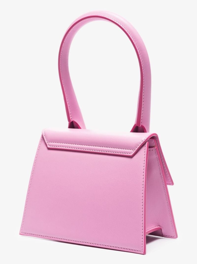 Pink Le Chiquito Moyen Leather Tote Bag