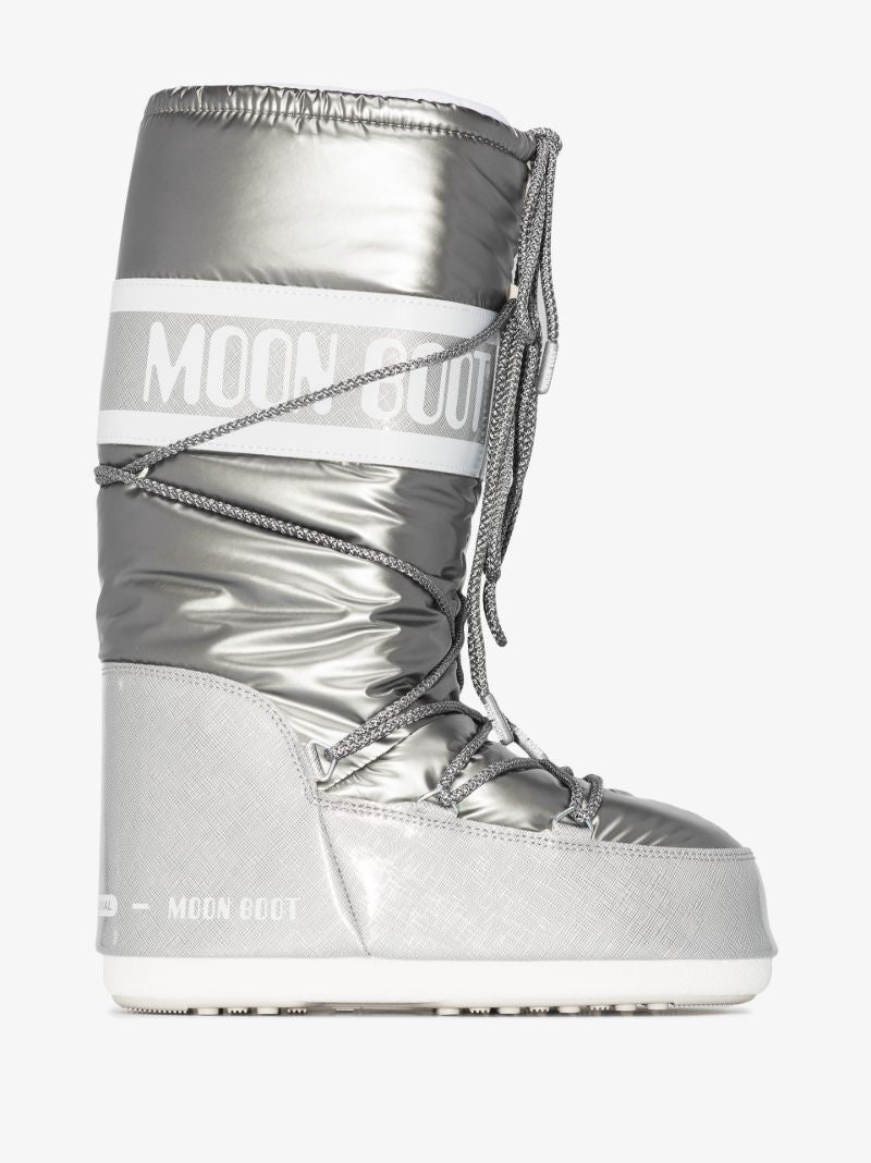 Silver Icon Pillow Snow Boots
