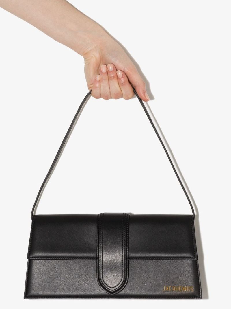 Black Le Bambino Long Leather Shoulder Bag