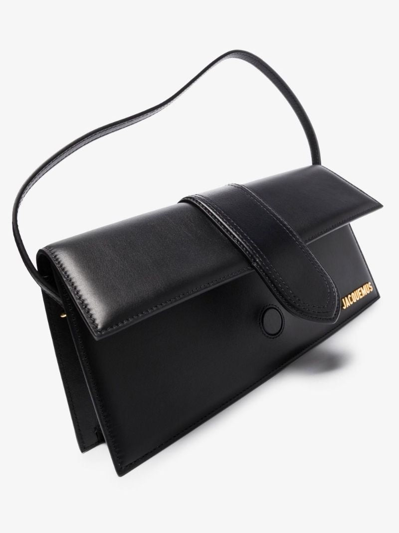 Black Le Bambino Long Leather Shoulder Bag