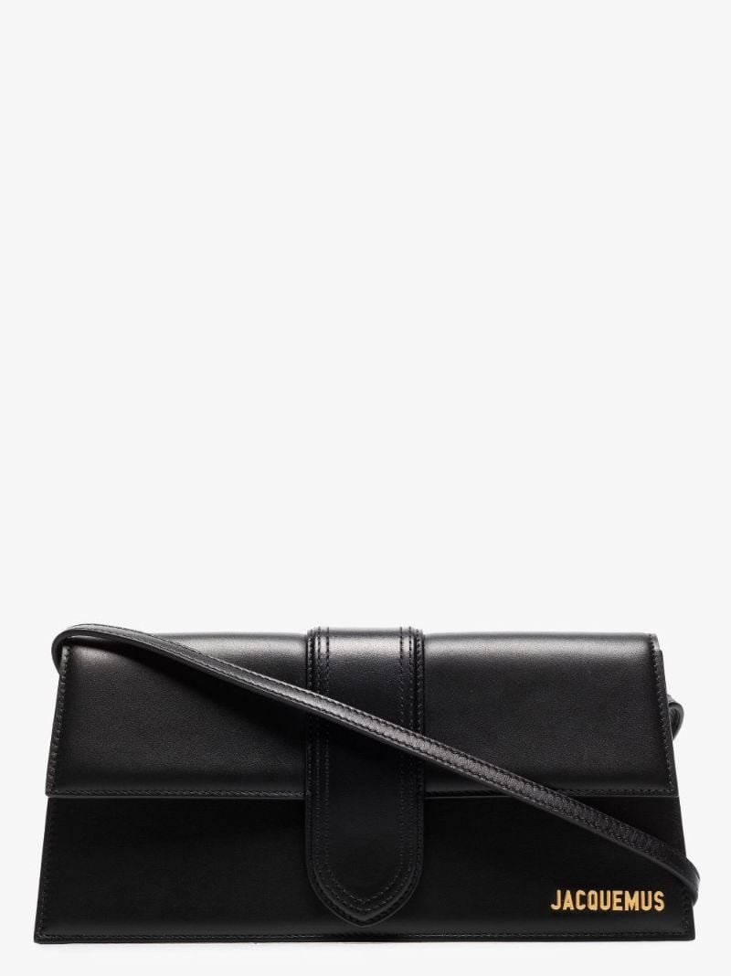 Black Le Bambino Long Leather Shoulder Bag