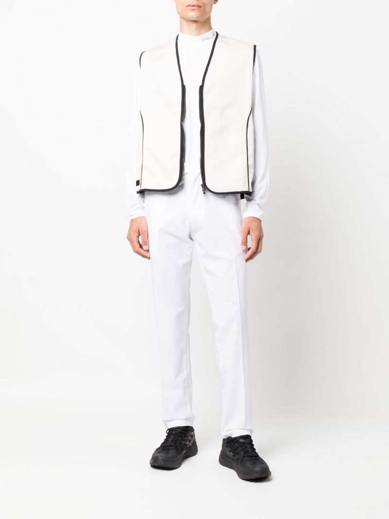 White Rlx Long Sleeve Mock Neck T-shirt