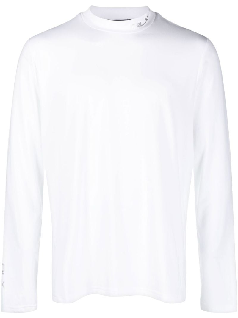 White Rlx Long Sleeve Mock Neck T-shirt
