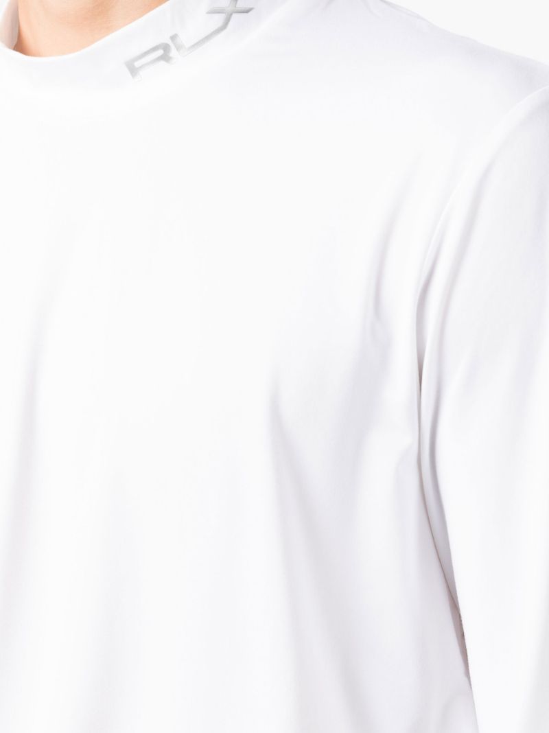 White Rlx Long Sleeve Mock Neck T-shirt