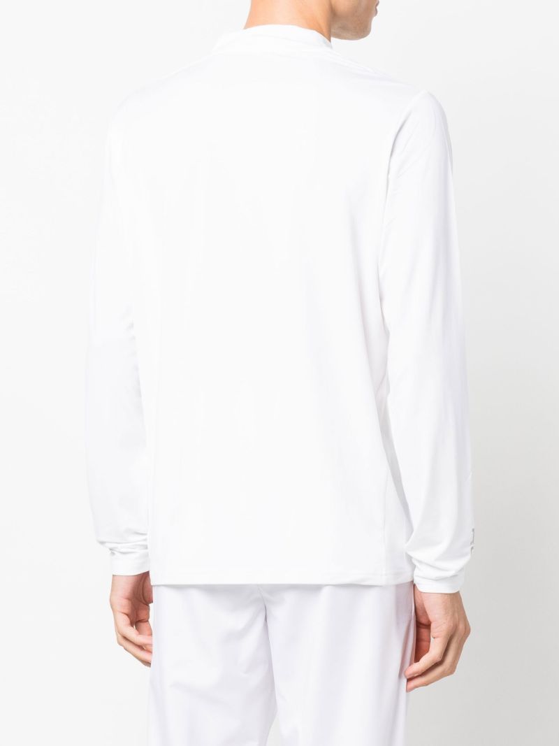 White Rlx Long Sleeve Mock Neck T-shirt