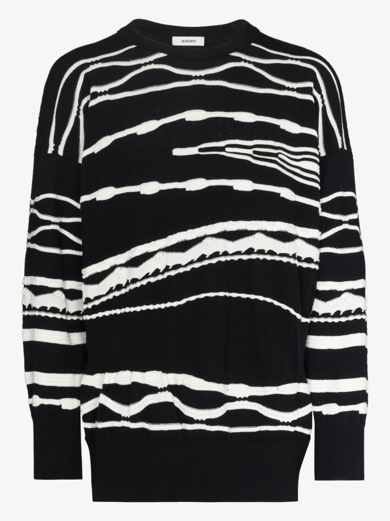 Abstract Knit Sweater