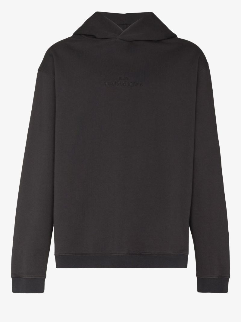 Logo Embroidered Cotton Hoodie