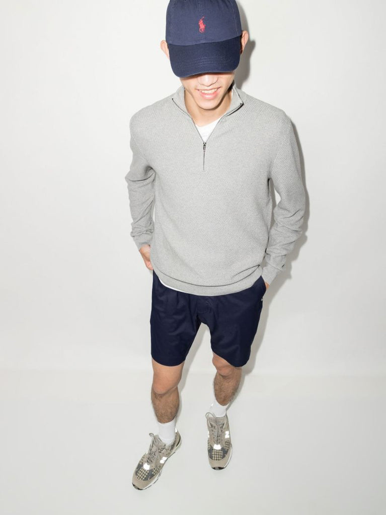 Blue Tailored Golf Shorts