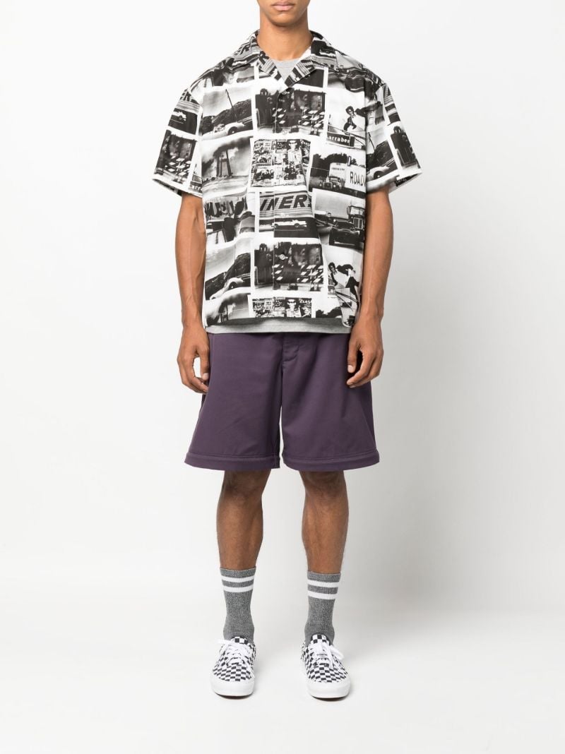 X Osamu Nagahama Black Printed Shirt