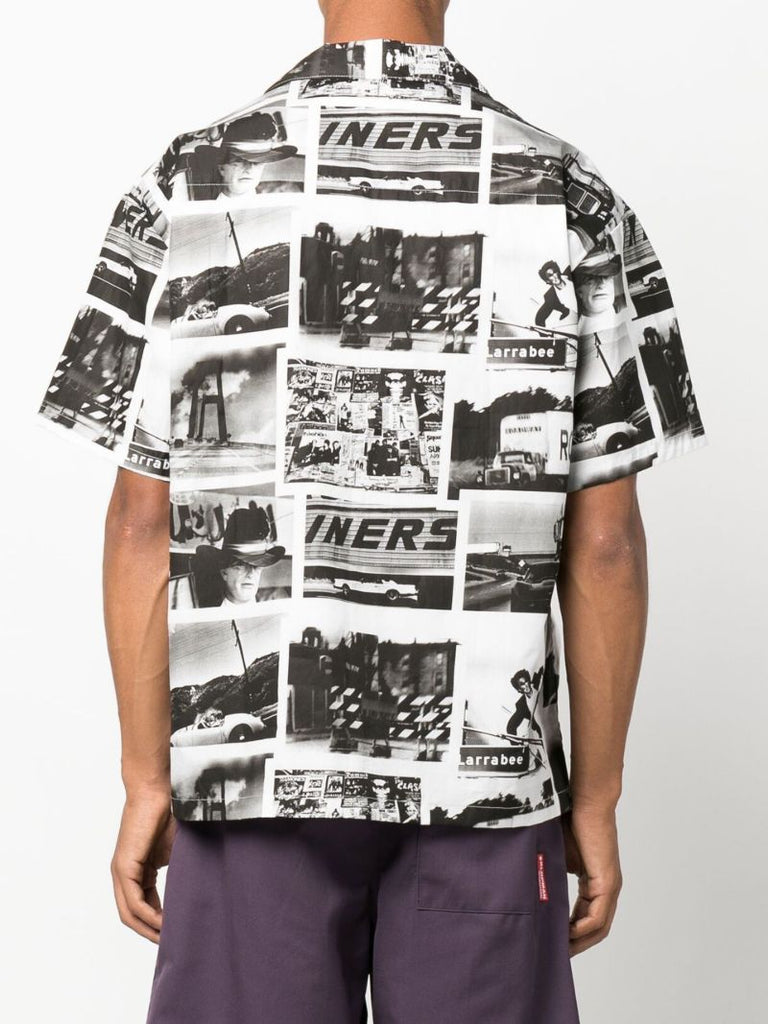 X Osamu Nagahama Black Printed Shirt