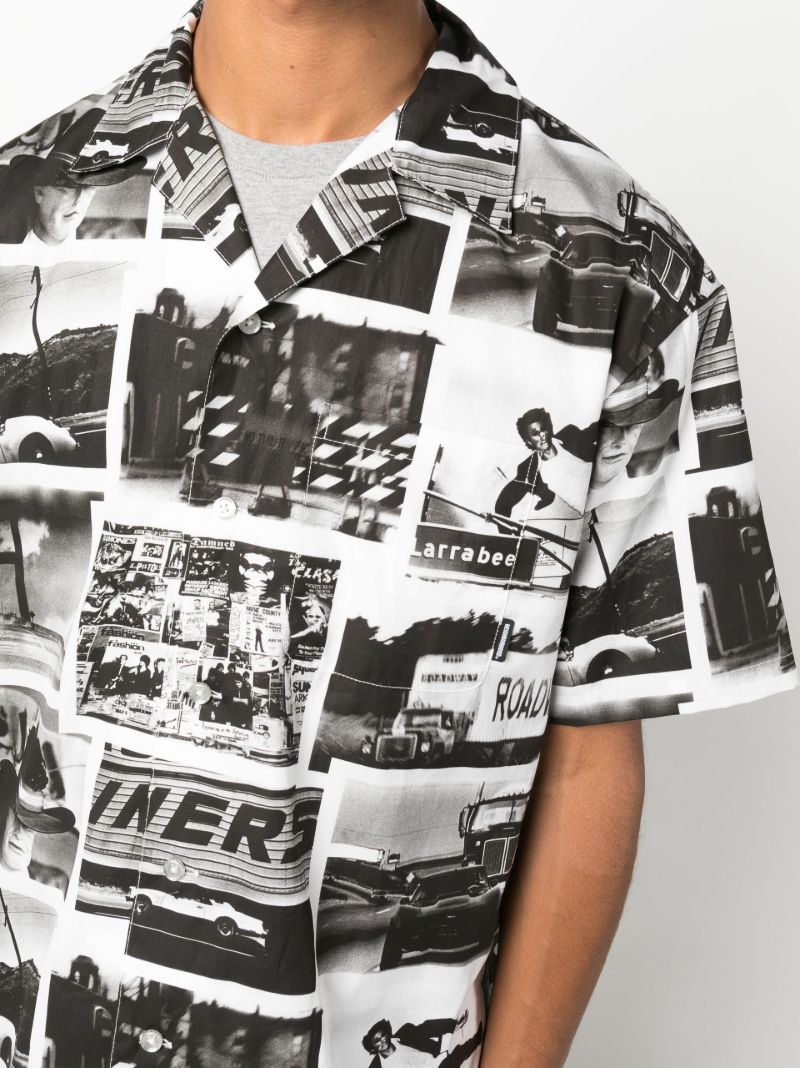 X Osamu Nagahama Black Printed Shirt