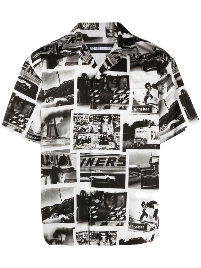 X Osamu Nagahama Black Printed Shirt