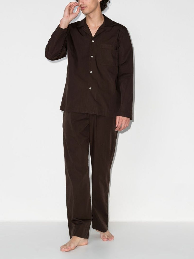 Brown Organic Cotton Pyjama Trousers