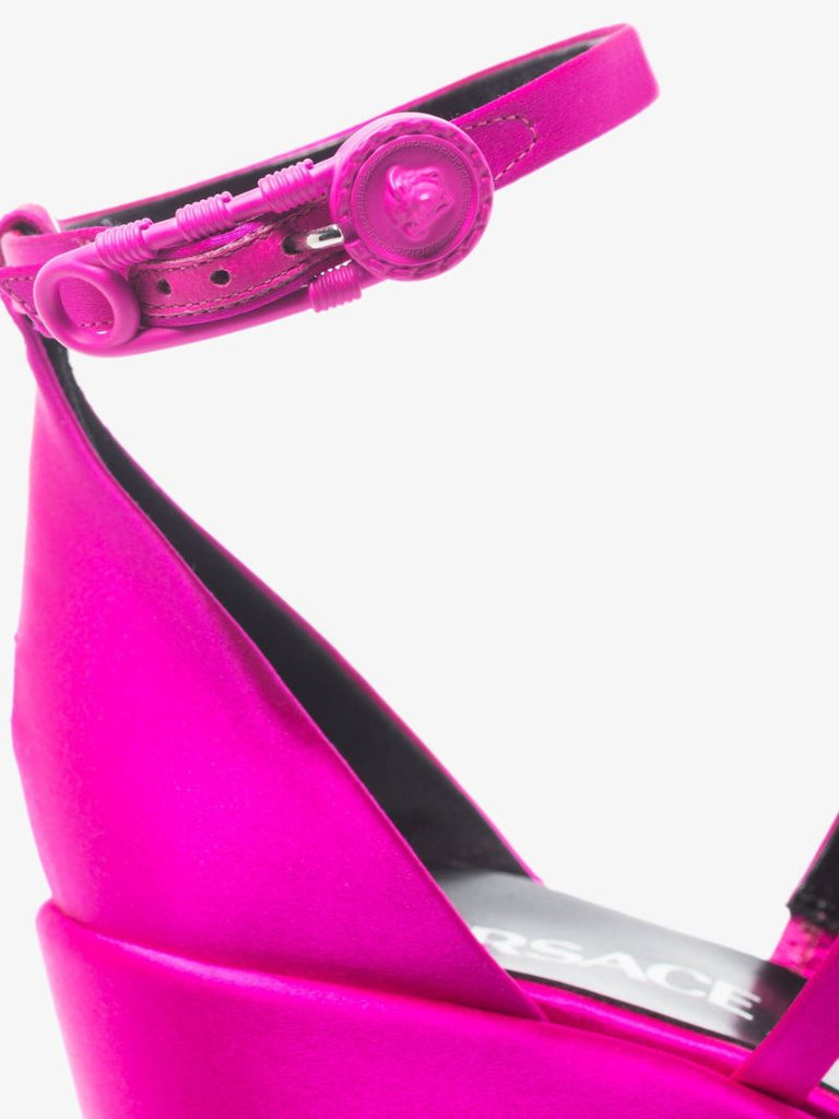 Pink Triplatform 160 Satin Sandals