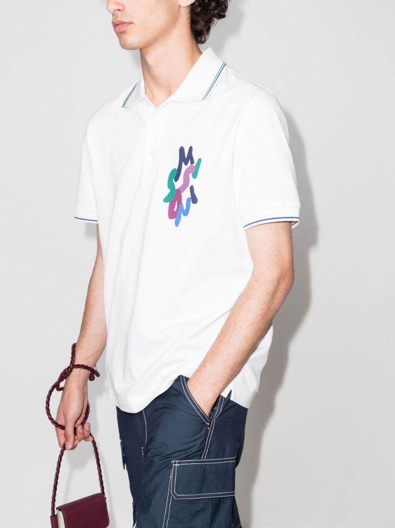 Logo Print Polo Shirt