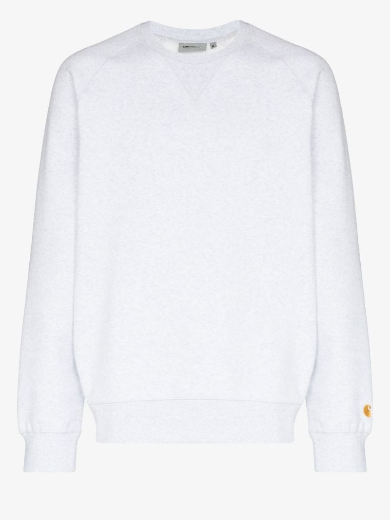 Grey Chase Embroidered Logo Sweatshirt