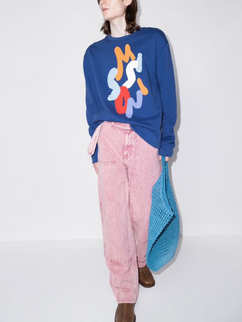 Logo Print Cotton Sweatshirt