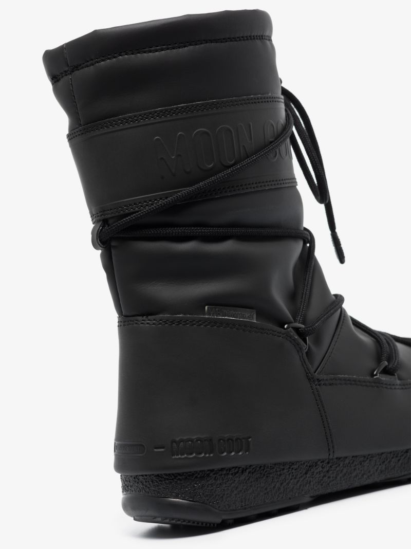 Black Protecht Mid Rubber Snow Boots
