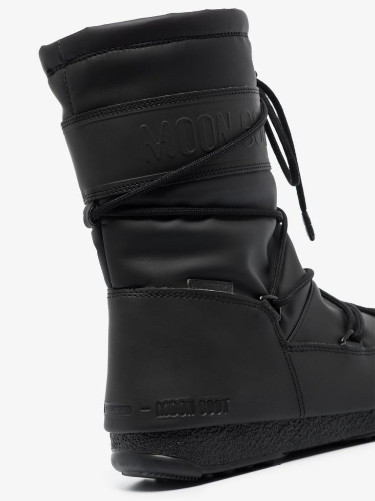 Black Protecht Mid Rubber Snow Boots