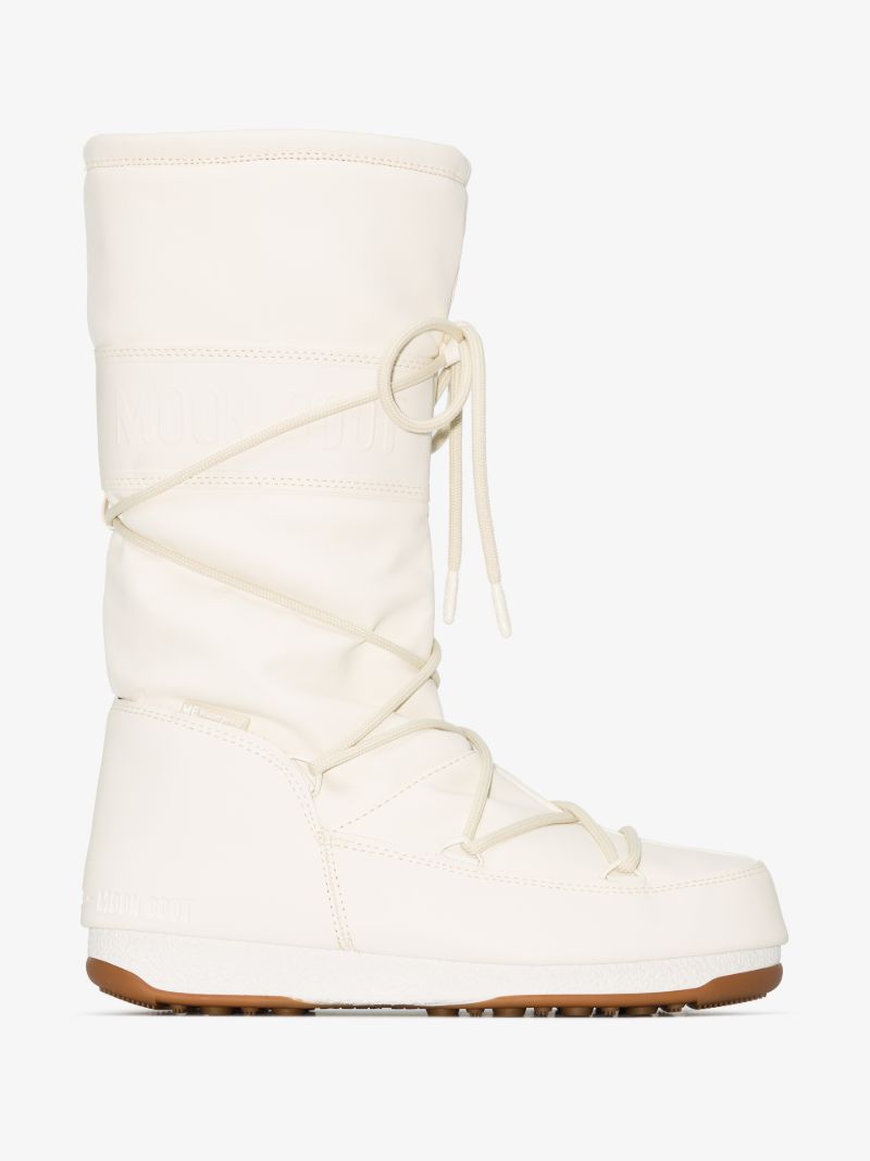 White Protecht High Rubber Snow Boots