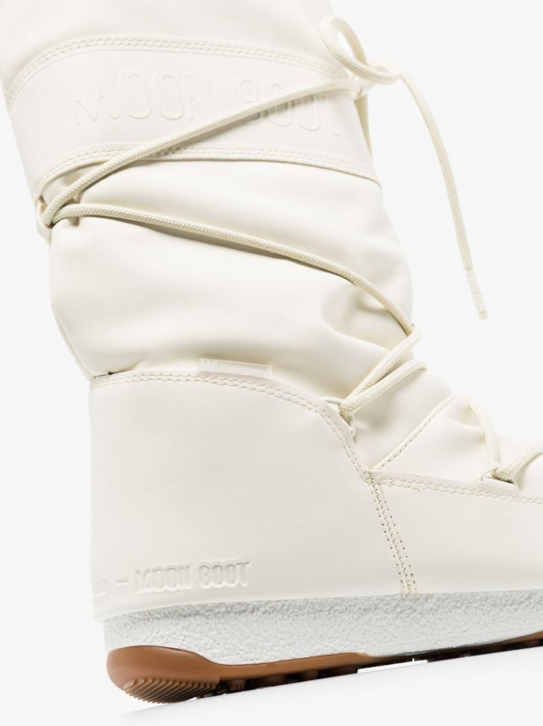 White Protecht High Rubber Snow Boots