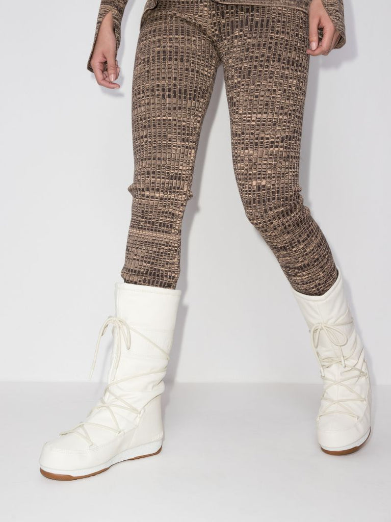 White Protecht High Rubber Snow Boots