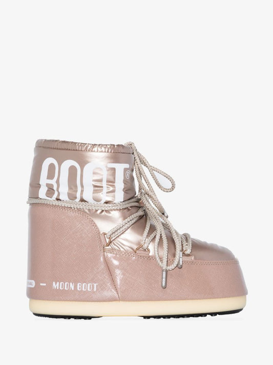 Pink Icon Pillow Low Snow Boots