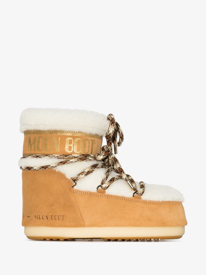 Neutral Mars Low Shearling Snow Boots