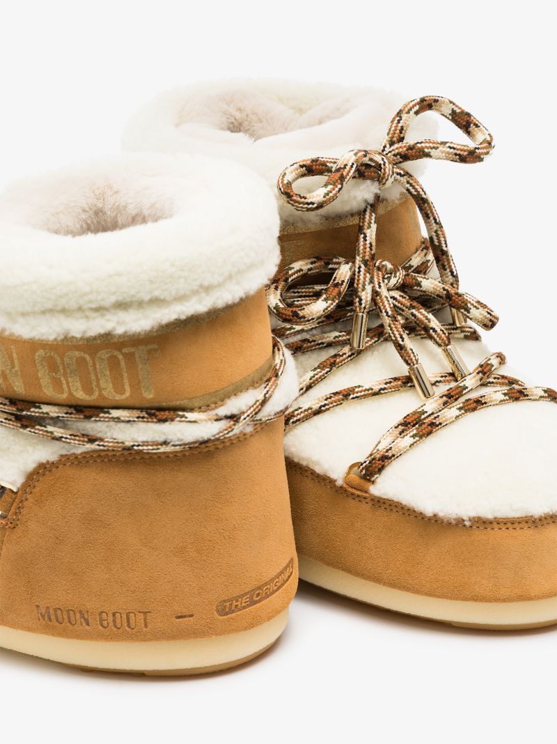 Neutral Mars Low Shearling Snow Boots
