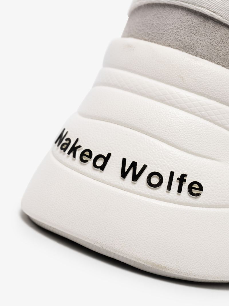 White Track Leather Sneakers