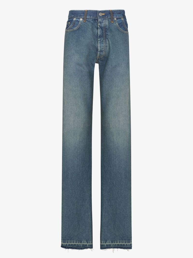 Blue Straight Leg Jeans