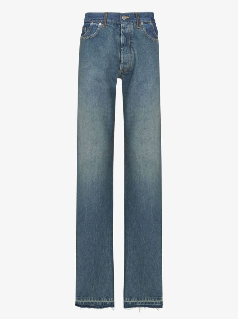 Blue Straight Leg Jeans