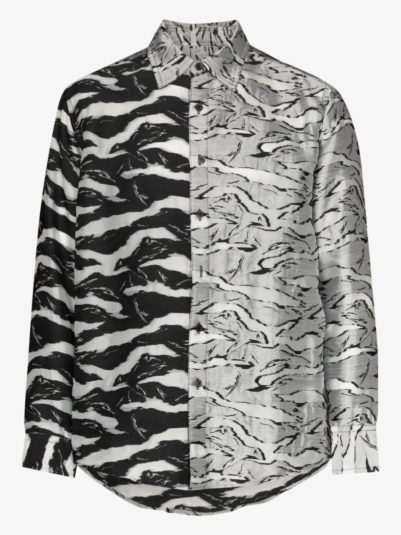 Graphic Print Jacquard Shirt
