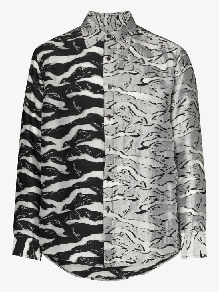 Graphic Print Jacquard Shirt
