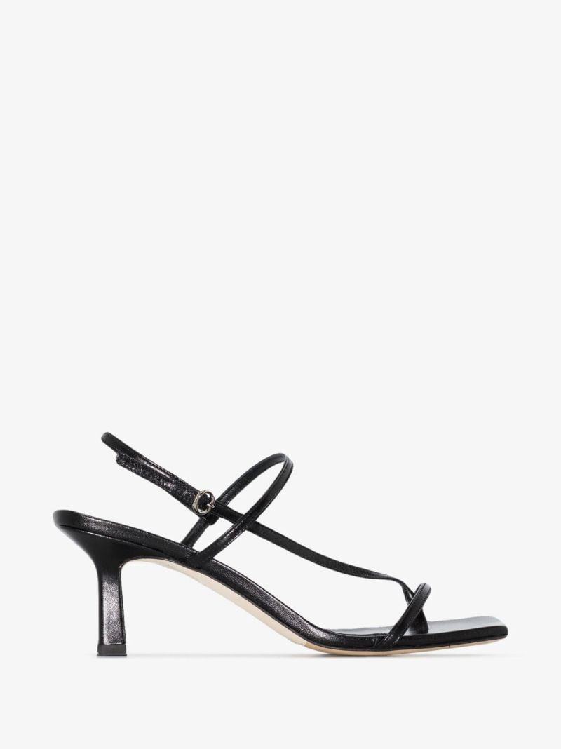 Black Elise 65 Leather Sandals