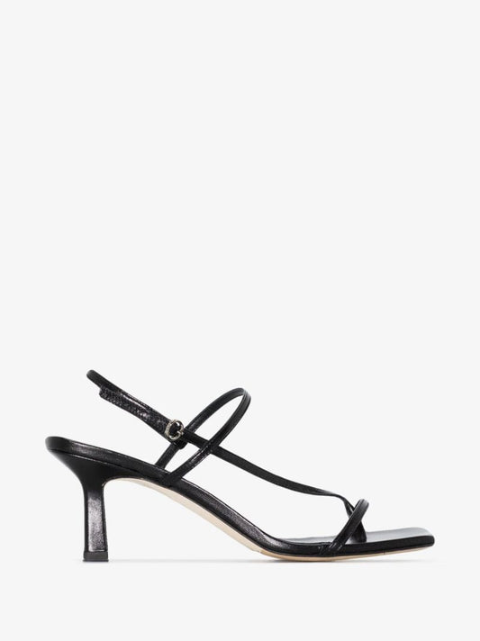 Black Elise 65 Leather Sandals