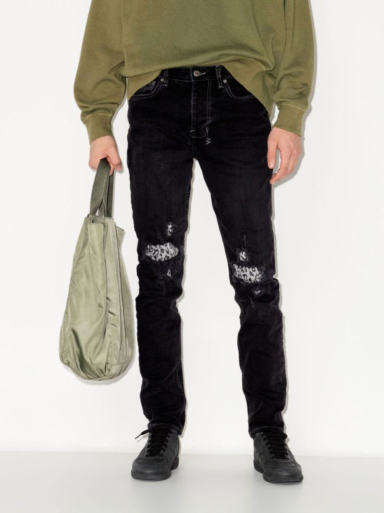 Chitch Leopard Patch Krow Skinny Jeans