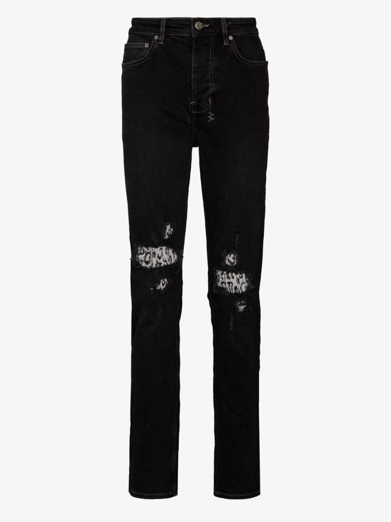 Chitch Leopard Patch Krow Skinny Jeans