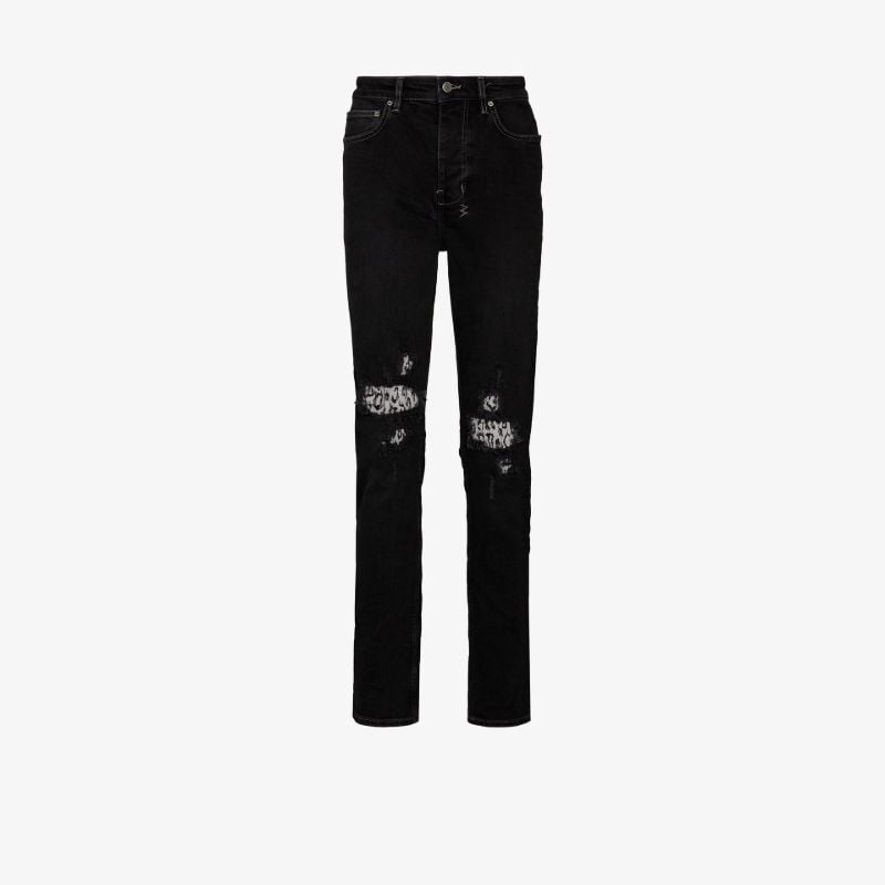 Chitch Leopard Patch Krow Skinny Jeans