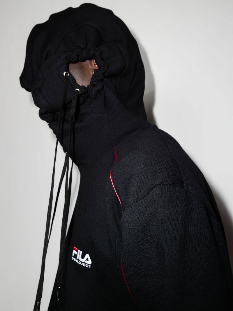 X Fila Double Neck Cotton Hoodie