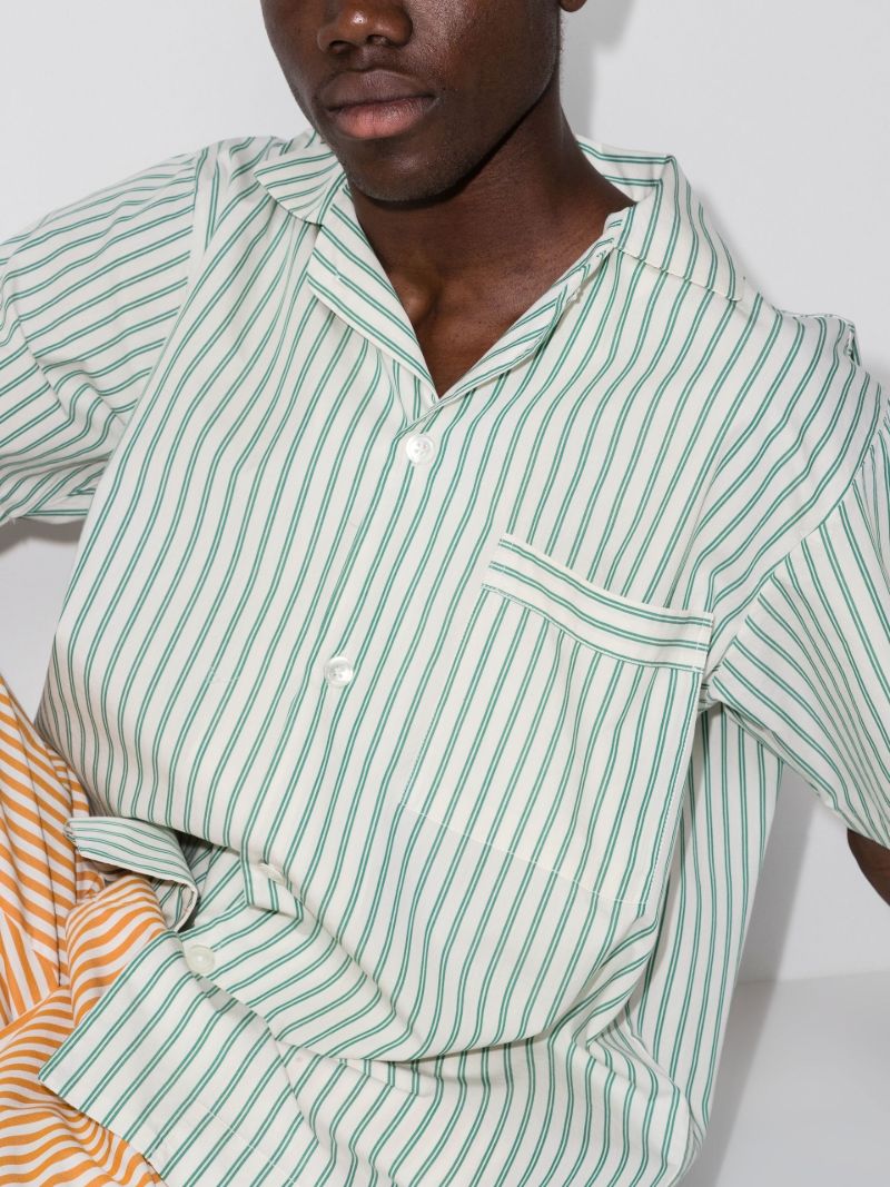 Striped Organic Cotton Pyjama Shirt